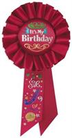 Red It's My Birthday Rosette