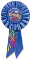 Blue It's My Birthday Rosette
