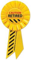 Caution Retired Rosette