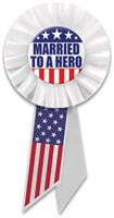 Married To A Hero Rosette
