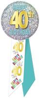 40th Birthday Rosette