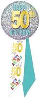 50th Birthday Rosette