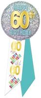 60th Birthday Rosette
