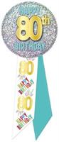 80th Birthday Rosette