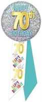 70th Birthday Rosette