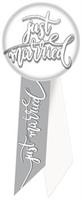 Just Married Rosette