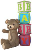 Jumbo Bear & Blocks Inflatable