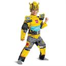 Toddlers Muscle Transformers Bumblebee Jumpsuit Costume