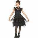 Girls Black Polyester Gothic Beauty Costume