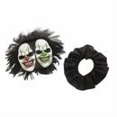 Kids Two-Headed Creepy Clown Jumpsuit Costume