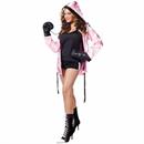 Adults Knock-Out Boxing Pink Polyester Costume
