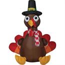 Airblown Turkey with Scarf - Small
