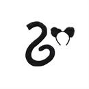 TAIL AND EARS SET-BLACK