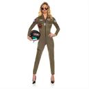 Women's US Navy TOP GUN Pilot Jumpsuit Costume