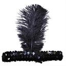 1920'S Headband Black