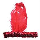 1920'S Headband Red