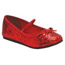 FLAT BALLET GLITTER CH RED