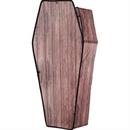 Coffin With Lid Wooden Brown