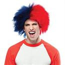 Blue And Red Sports Wig