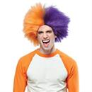 Orange And Purple Sports Wig