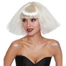 WIG CRIMPED WEDGE BOB PLATINUM