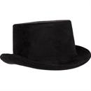 TOP HAT FAUX SUEDE ADULT BLACK