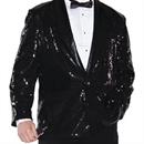 Men's Sequin Black Jacket