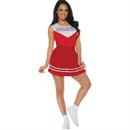 CHEERLEADER ADULT RED COSTUME