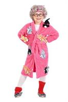 Crazy Cat Lady Kids Costume | Robe & Wig Set | One Size Fits Up to Size 10