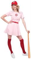 Rockford Peaches Women's Costume Baseball Uniform