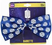 Doctor Who Seal of Rassilon Hair Bow Clip, Navy Blue