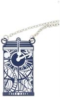 Doctor Who Gallifreyan Clock Tardis Necklace