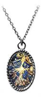 Doctor Who Van Gogh Tardis Necklace