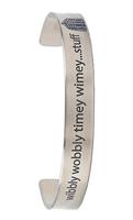 Doctor Who Wibbly Wobbly Timey Wimey Stuff Open Bangle Bracelet