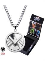 Marvel S.H.I.E.L.D. Stainless Steel 24" Chain Pendant Necklace