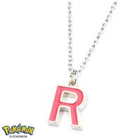 Pokemon Team Rocket "R" Enamel Pendant Necklace