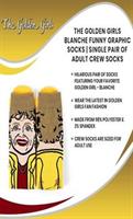 The Golden Girls Blanche Funny Graphic Socks | Single Pair Of Adult Crew Socks