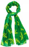 Legend of Zelda Triforce Logo Yellow/ Green Viscose Scarf
