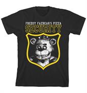 Five Nights at Freddy's "Security" Boy's Black T-Shirt