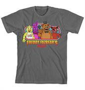 Five Nights at Freddy's "Fazbear's Pizza" Boy's Gray T-Shirt