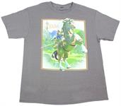 Legend of Zelda: Breath of the Wild Link on Horse Grey Youth T-Shirt