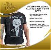 Golden Girls Sophia "Savage" Adult T-Shirt | Black