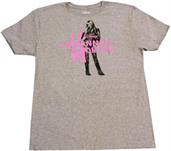 Disney Hannah Montana Hot Pink Logo Grey T-Shirt
