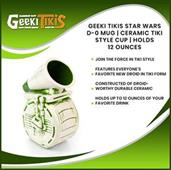 Geeki Tikis Star Wars D-0 Mug | Ceramic Tiki Style Cup | Holds 12 Ounces