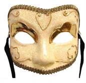 Golden Lady Eye Venetian, Masquerade, Mardi Gras Mask