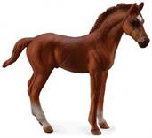 Breyer CollectA Series Chestnut Thoroughbred Standing Foal Model Horse