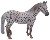 Breyer 1:18 CollectA Model Horse: Chestnut Leopard British Spotted Pony Mare
