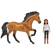 Spirit Riding Free Small Horse and Doll Set: Spirit and Lucky