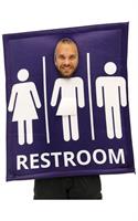Transgender Bathroom Sign Adult Costume