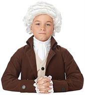 Colonial Man Child Costume Wig